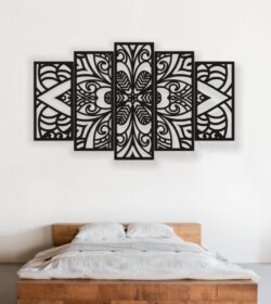 Mandala wall decor E0021398 file cdr and dxf free vector download for laser cut plasma