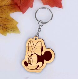 Minnie keychain E0021530 file cdr and dxf free vector download for laser cut