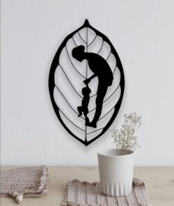 Mother and baby wall decor E0021664 file cdr and dxf free vector download for laser cut plasma