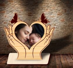 Mother’s day photo frame E0021590 file cdr and dxf free vector download for laser cut