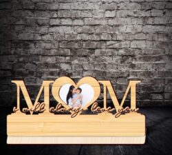 Mother’s day photo frame E0021591 file cdr and dxf free vector download for laser cut