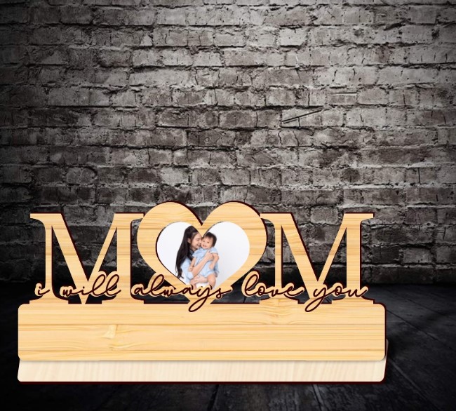 Mother's day photo frame E0021591 file cdr and dxf free vector download for laser cut