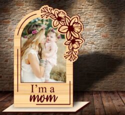 Mother’s day photo frame E0021610 file cdr and dxf free vector download for laser cut
