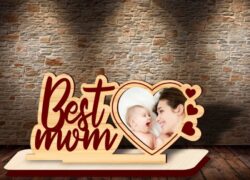 Mother’s day photo frame E0021612 file cdr and dxf free vector download for laser cut