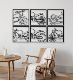 Motorbike wall decor E0021565 file cdr and dxf free vector download for laser cut plasma