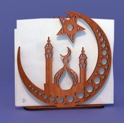 Napkin holder E0021355 file cdr and dxf free vector download for laser cut