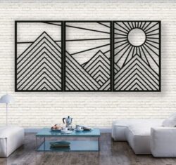 Sun wall decor E0021397 file cdr and dxf free vector download for laser cut plasma