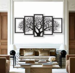 Tree wall decor E0021466 file cdr and eps svg free vector download for laser cut