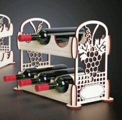 Wine rack E0021504 file cdr and eps svg free vector download for laser cut