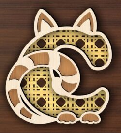 Animal letter C E0021788 file cdr and dxf free vector download for laser cut