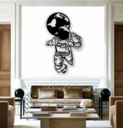Astronaut E0021761 file cdr and dxf free vector download for laser cut