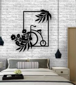 Bicycle wall decor E0021989 file cdr and dxf free vector download for Laser cut plasma