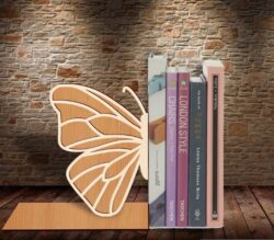 Butterfly bookend E0021821 file cdr and dxf free vector download for laser cut