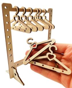 Clothes hanger E0021886 file cdr and dxf free vector download for Laser cut