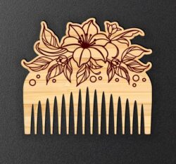 Comb E0021897 file cdr and dxf free vector download for Laser cut