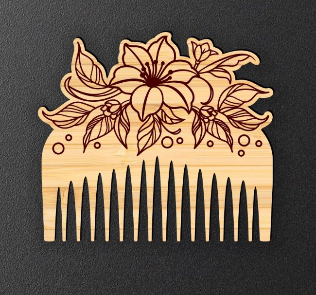 Comb E0021897 file cdr and dxf free vector download for Laser cut 5 Comb E0021897 file cdr and dxf free vector download for Laser cut