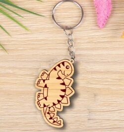 Dinosaur keychain E0021929 file cdr and dxf free vector download for Laser cut