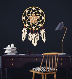 Dream catcher E0021826 file cdr and dxf free vector download for laser cut