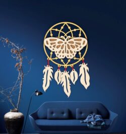 Dream catcher E0021827 file cdr and dxf free vector download for laser cut