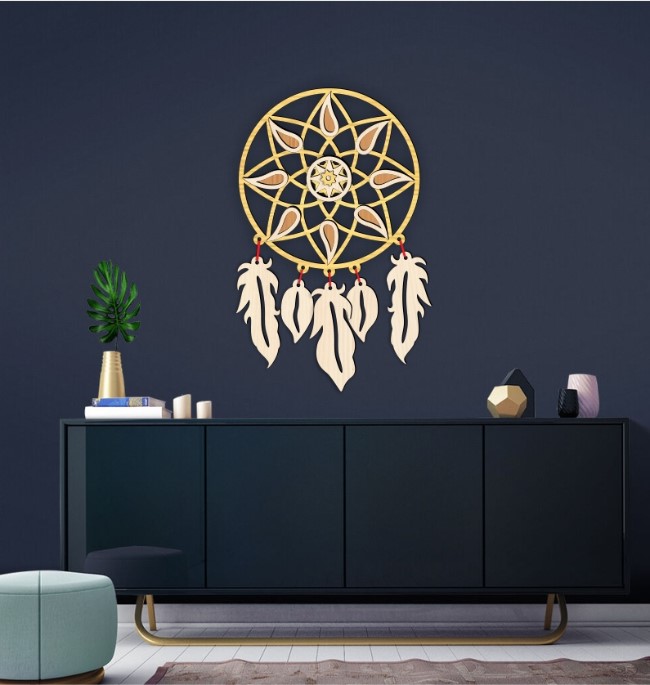 Dream catcher E0021828 file cdr and dxf free vector download for laser cut 5 Dream catcher E0021828 file cdr and dxf free vector download for laser cut