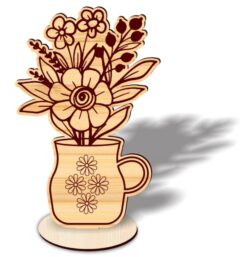Flower stand E0021806 file cdr and dxf free vector download for laser cut