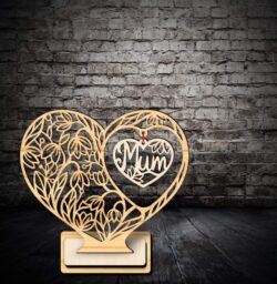 Mother’s day stand E0021884 file cdr and dxf free vector download for Laser cut
