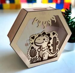 Piggy bank E0021949 file cdr and dxf free vector download for Laser cut