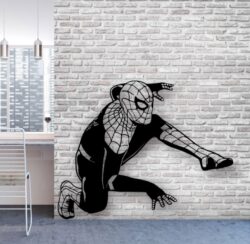 Spider man wall decor E0021869 file cdr and dxf free vector download for Laser cut plasma