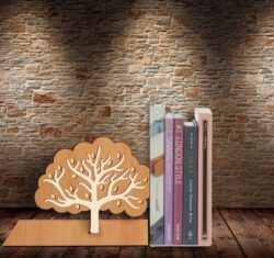 Tree bookend E0021822 file cdr and dxf free vector download for laser cut