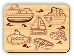 Water transport puzzle E0021987 file cdr and dxf free vector download for Laser cut