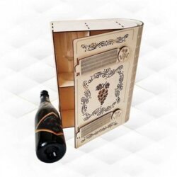 Wine box E0021818 file cdr and dxf free vector download for laser cut