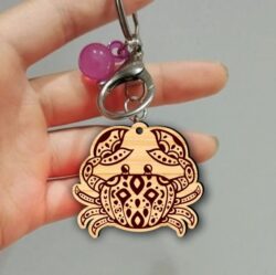 Crab keychain E0022038 file cdr and dxf free vector download for Laser cut
