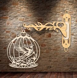 Hanging decorative E0022034 file cdr and dxf free vector download for Laser cut
