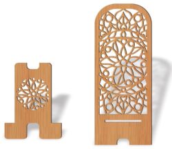 Phone stand E0022043 file cdr and dxf free vector download for Laser cut