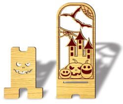Phone stand E0022045 file cdr and dxf free vector download for Laser cut