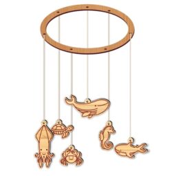 Sea animal mobile E0022284 file cdr and dxf free vector download for Laser cut plasma