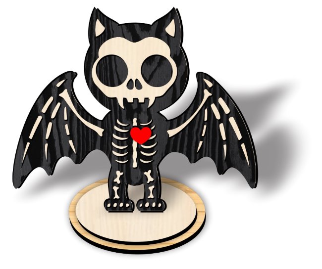 Skeleton bat E0022678 file cdr and dxf pdf free vector download for Laser cut 5 Skeleton bat E0022678 file cdr and dxf pdf free vector download for Laser cut
