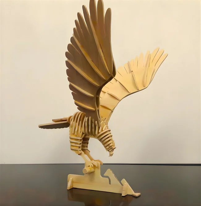 Wooden eagle model E1000105 free download vector file Laser cut and CNC cut wood 5 Wooden eagle model E1000105 free download vector file Laser cut and CNC cut wood
