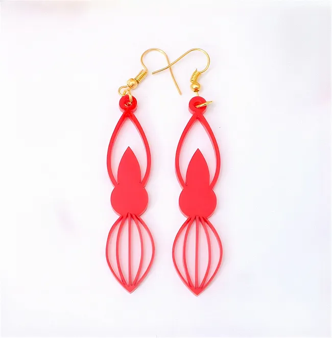 Acrylic dangle earrings E1000182 free download vector files Laser cut and CNC cut wood 5 Acrylic dangle earrings E1000182 free download vector files Laser cut and CNC cut wood