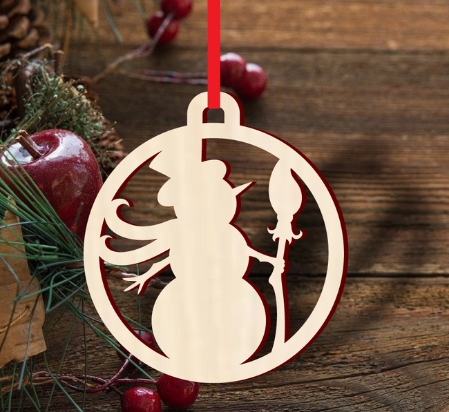 Christmas snowman craft blank S0000877 file cdr and dxf pdf free vector download for Laser cut