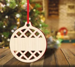 Custom name geometric bauble S0000964 file cdr and dxf pdf free vector download for Laser cut
