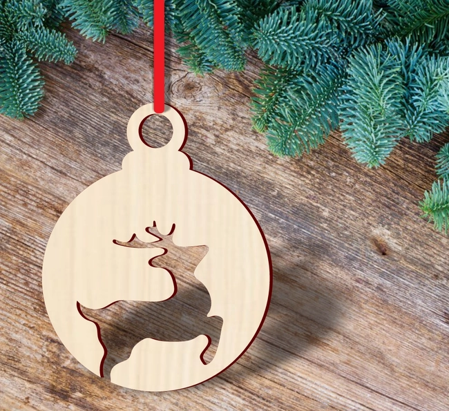 Deer cutout christmas ball S0000974 file cdr and dxf pdf free vector download for Laser cut 5 Deer cutout christmas ball S0000974 file cdr and dxf pdf free vector download for Laser cut