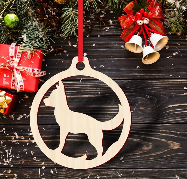 Dog christmas ball ornament S0000980 file cdr and dxf pdf free vector download for Laser cut 5 Dog christmas ball ornament S0000980 file cdr and dxf pdf free vector download for Laser cut