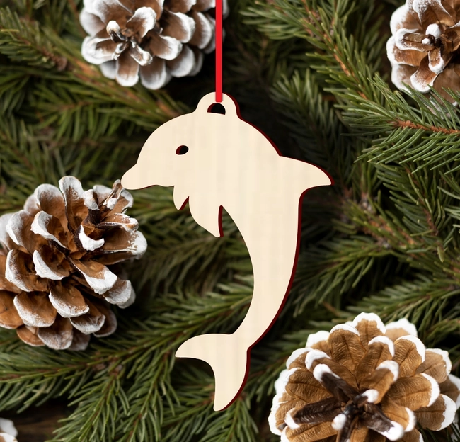 Dolphin christmas ornament S0000984 file cdr and dxf pdf free vector download for Laser cut 5 Dolphin christmas ornament S0000984 file cdr and dxf pdf free vector download for Laser cut