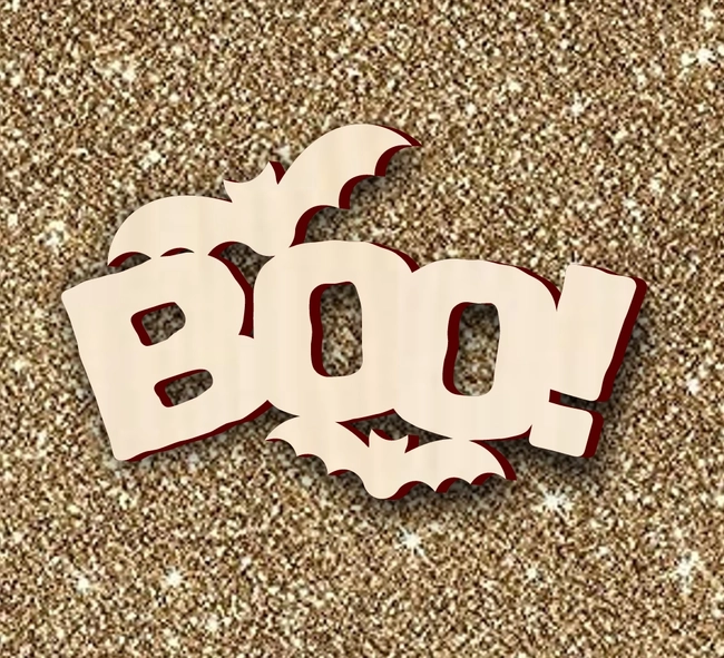 Halloween boo bats decor sign S0000948 file cdr and dxf pdf free vector download for Laser cut