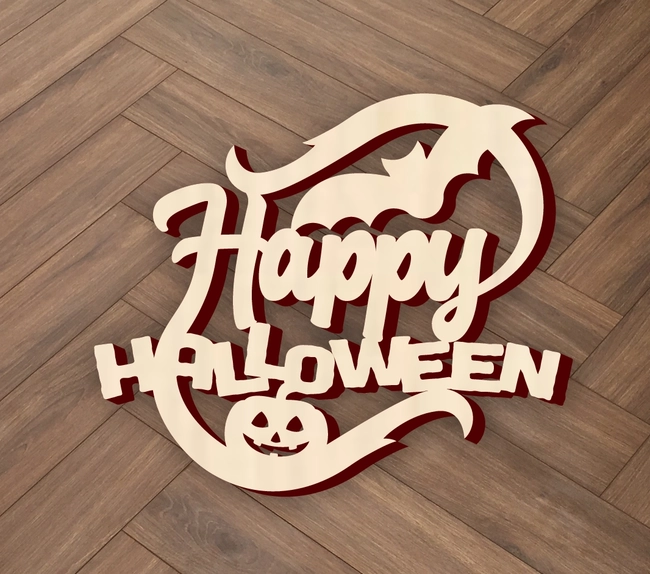 Happy halloween wall decor S0001017 file cdr and dxf pdf free vector download for Laser cutLaser cut 5 Happy halloween wall decor S0001017 file cdr and dxf pdf free vector download for Laser cutLaser cut