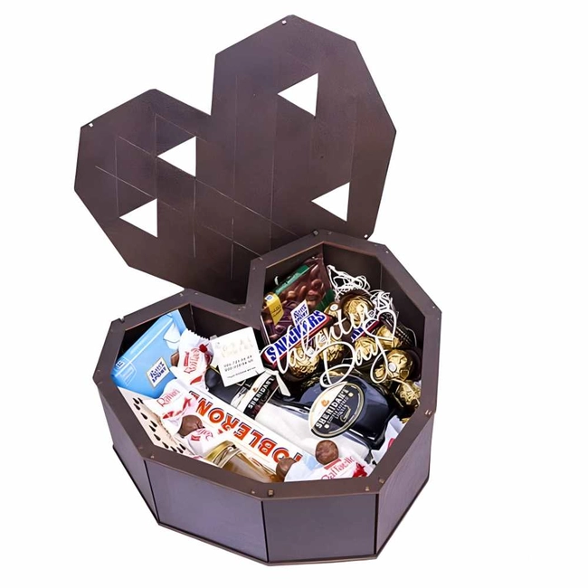 Heart shaped wooden gift box S0000822 file cdr and dxf pdf free vector download for Laser cut 5 Heart shaped wooden gift box S0000822 file cdr and dxf pdf free vector download for Laser cut