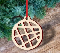 Holiday geometric bauble S0001022 file cdr and dxf pdf free vector download for Laser cutLaser cut