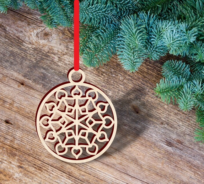Holiday home decor ornament S0001023 file cdr and dxf pdf free vector download for Laser cutLaser cut