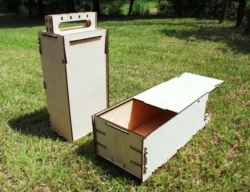 Laser cut multipurpose portable wooden box S0001042 file cdr and dxf pdf free vector download for Laser cutLaser cut